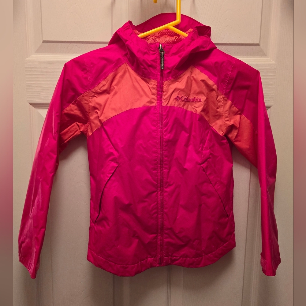 Columbia Kids Pink and Orange Raincoat